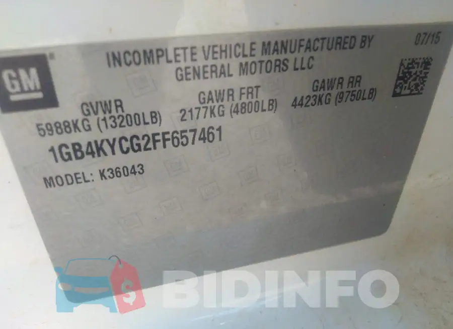 1GB4KYCG2FF657461 Photo# 8