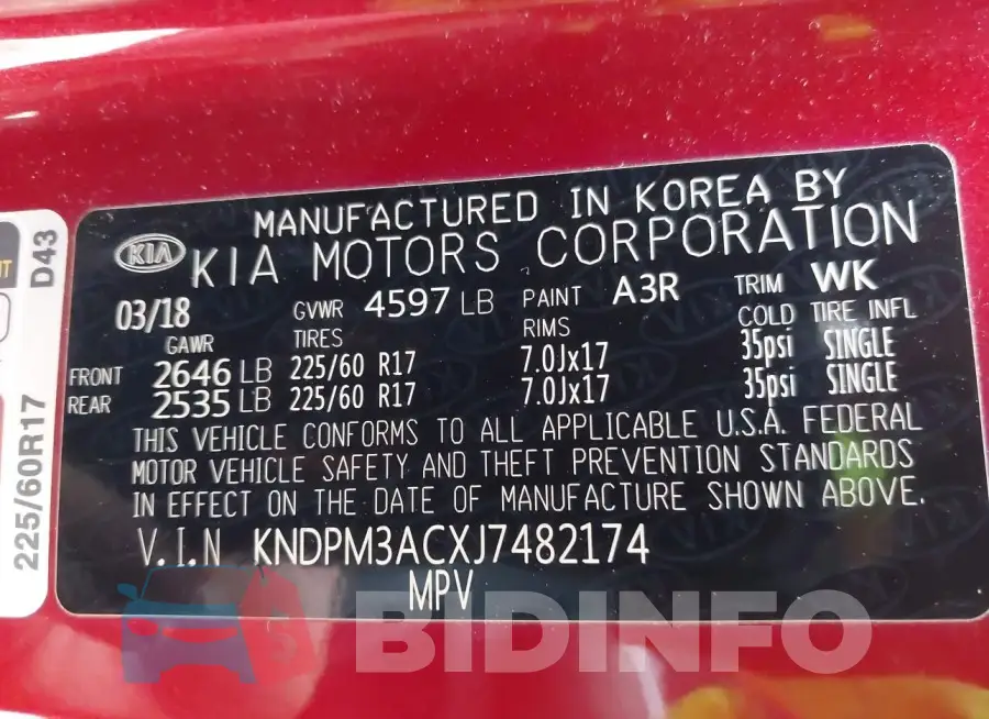 KNDPM3ACXJ7482174 Photo# 9
