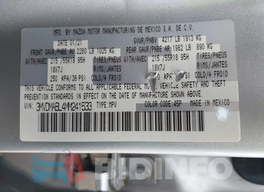 3MVDMABL4MM241533 Photo# 9