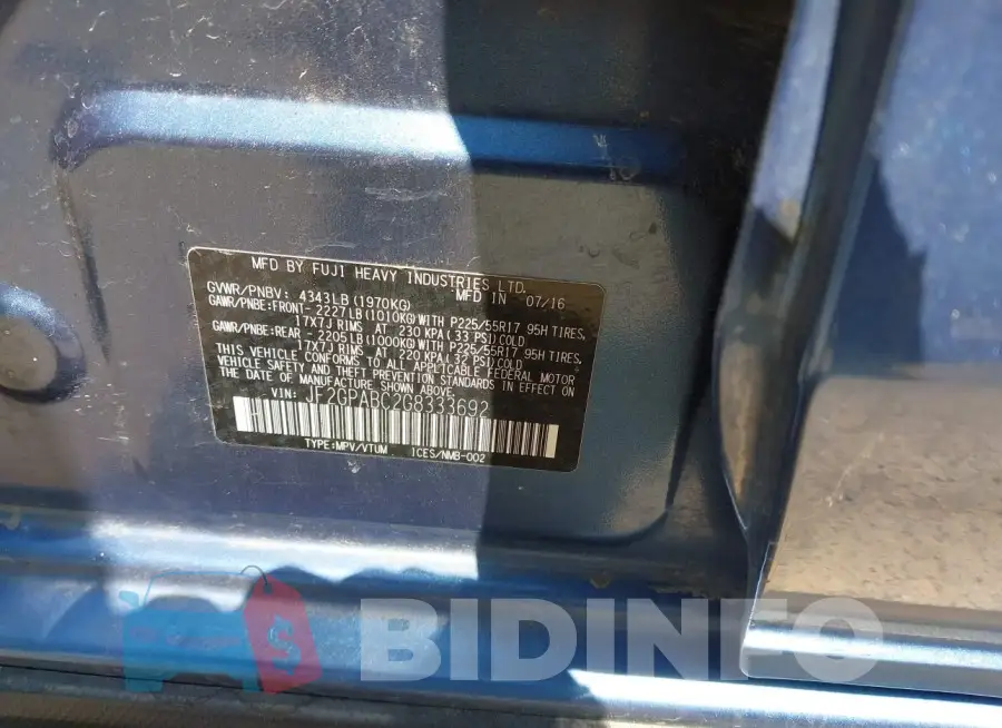 JF2GPABC2G8333692 Photo# 9