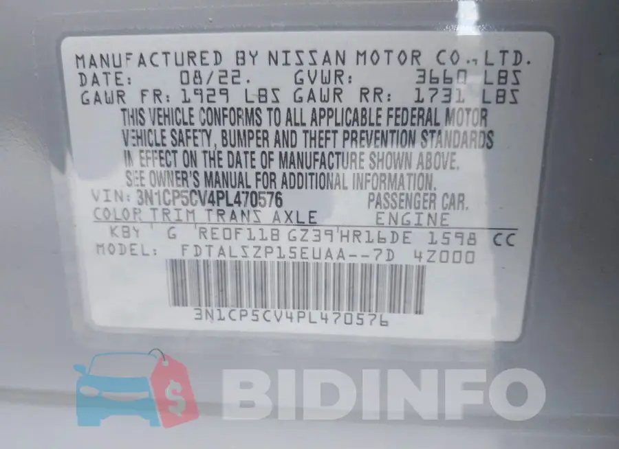 3N1CP5CV4PL470576 Photo# 9
