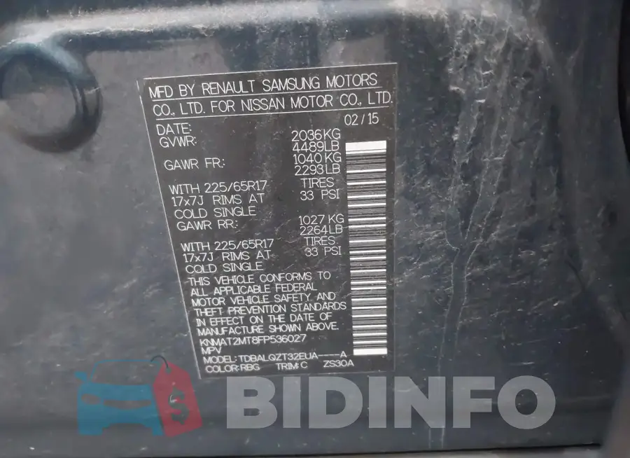 KNMAT2MT8FP536027 Photo# 9