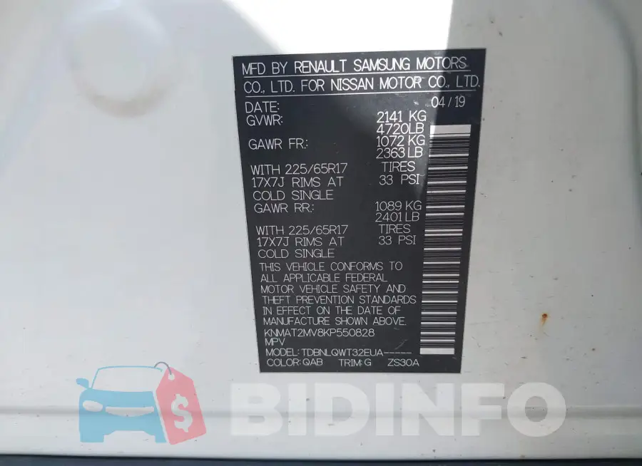 KNMAT2MV8KP550828 Photo# 9