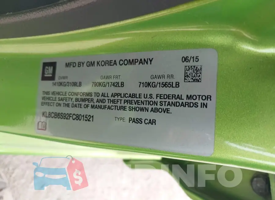 KL8CB6S92FC801521 Photo# 9