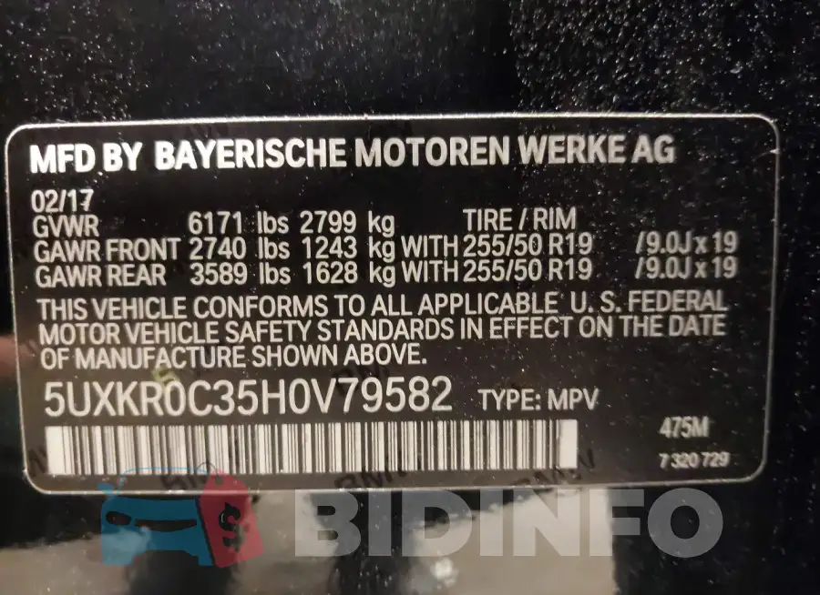 5UXKR0C35H0V79582 Photo# 9