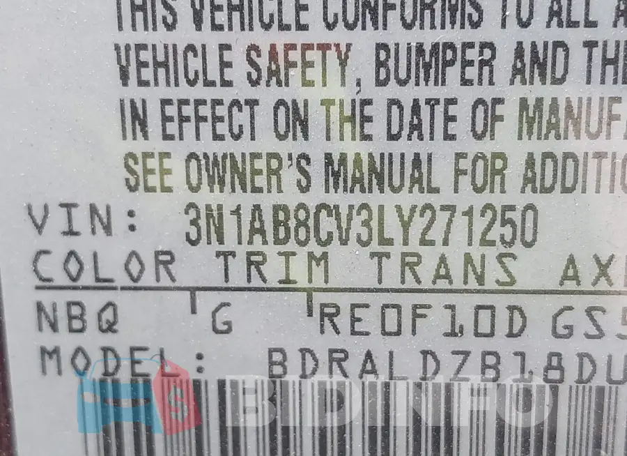 3N1AB8CV3LY271250 Photo# 17