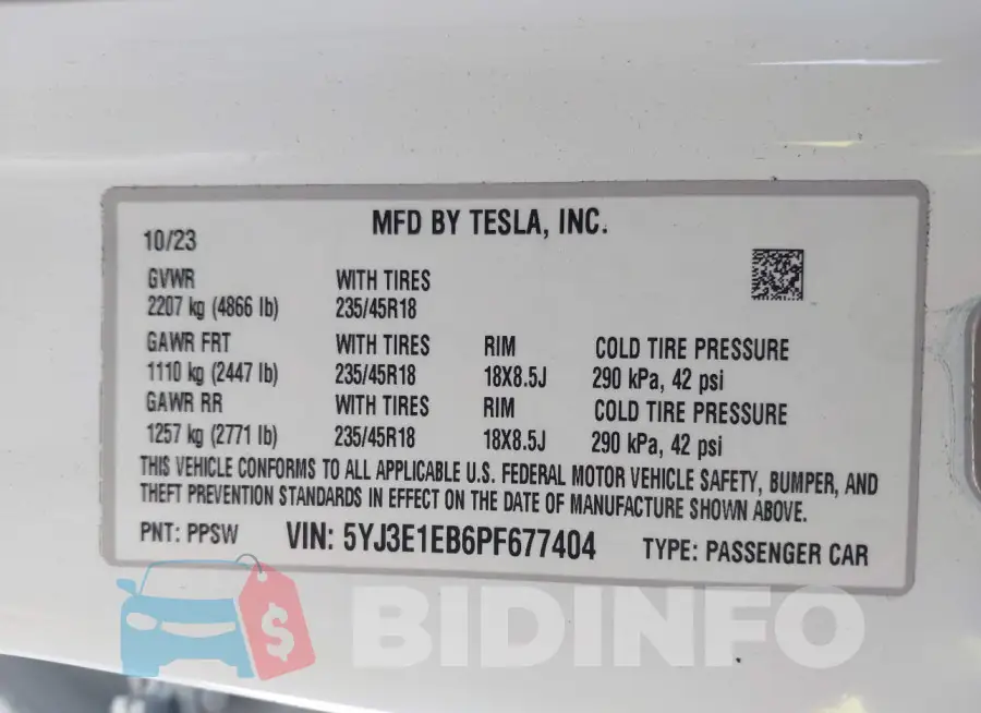 5YJ3E1EB6PF677404 Photo# 9