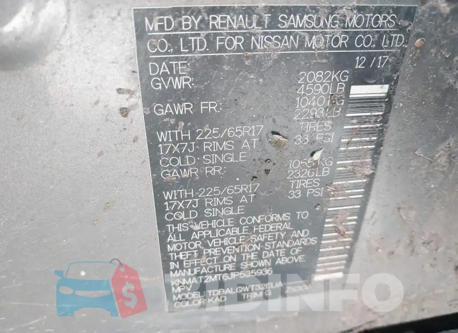 KNMAT2MT6JP535936 Photo# 9