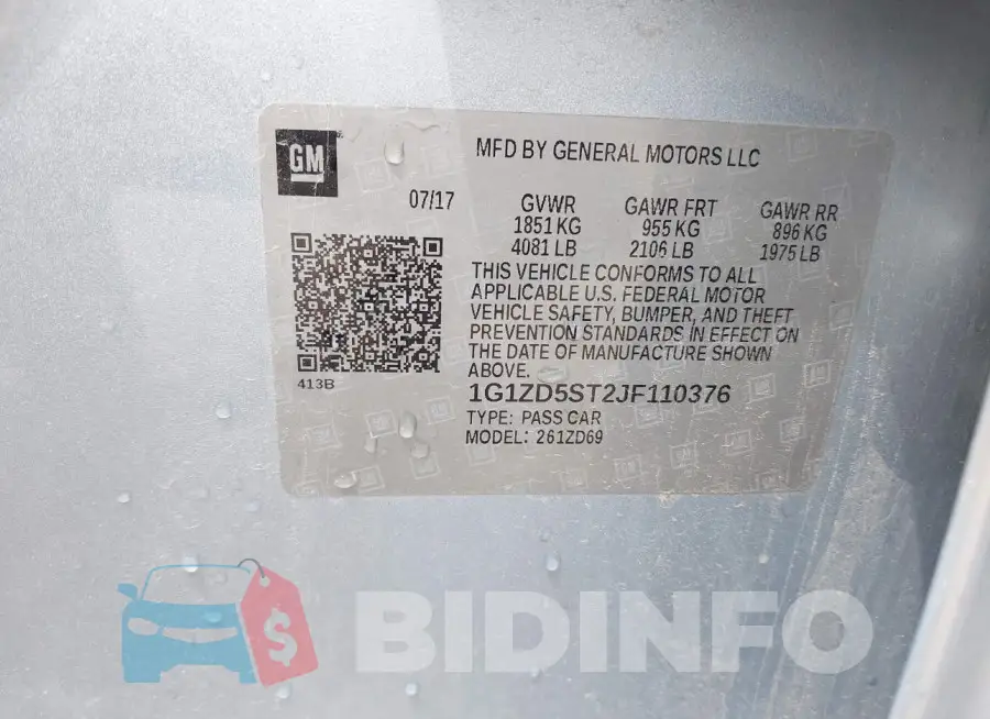 1G1ZD5ST2JF110376 Photo# 9