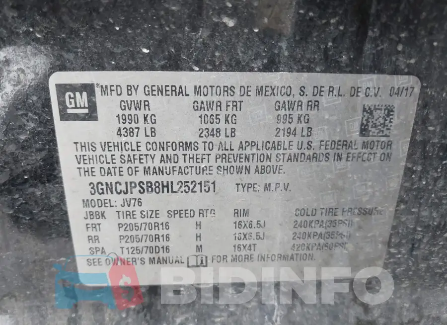 3GNCJPSB8HL252151 Photo# 9