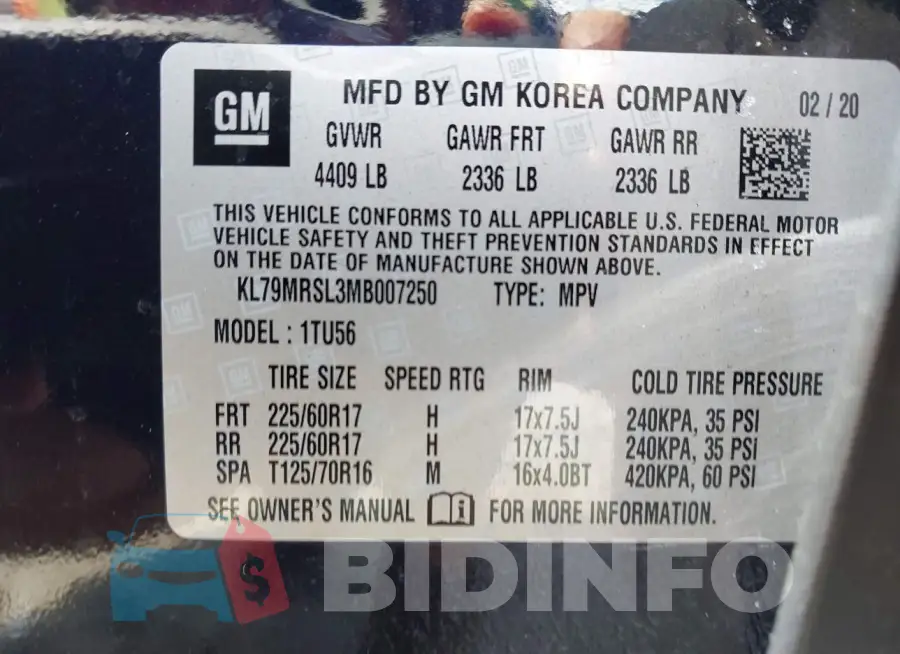 KL79MRSL3MB007250 Photo# 9