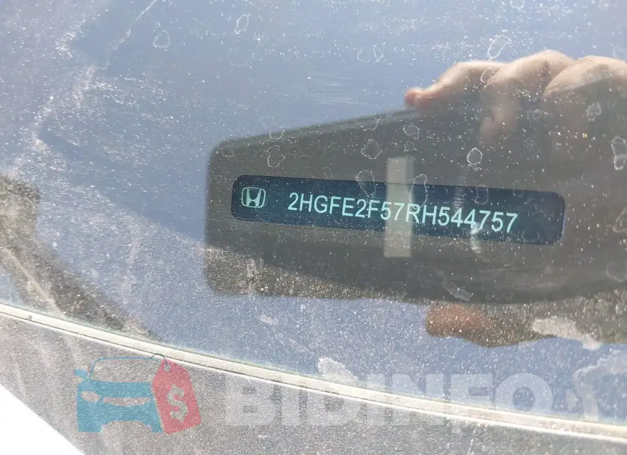2HGFE2F57RH544757 Photo# 9