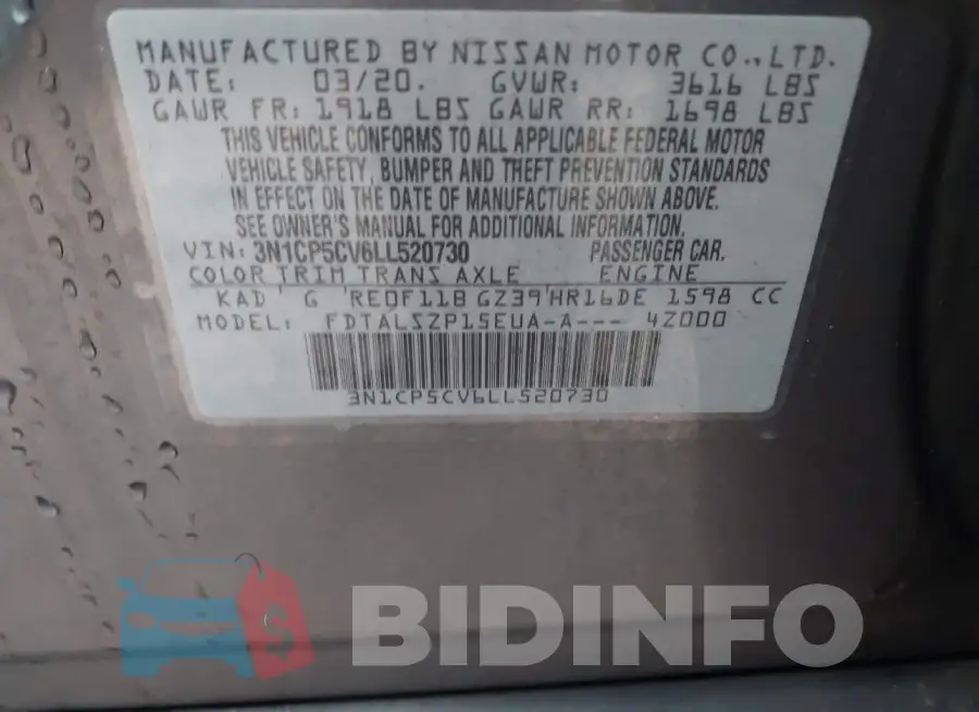 3N1CP5CV6LL520730 Photo# 9