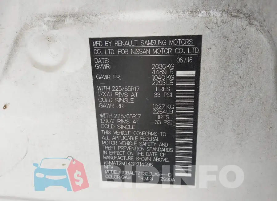 KNMAT2MT4GP714596 Photo# 9