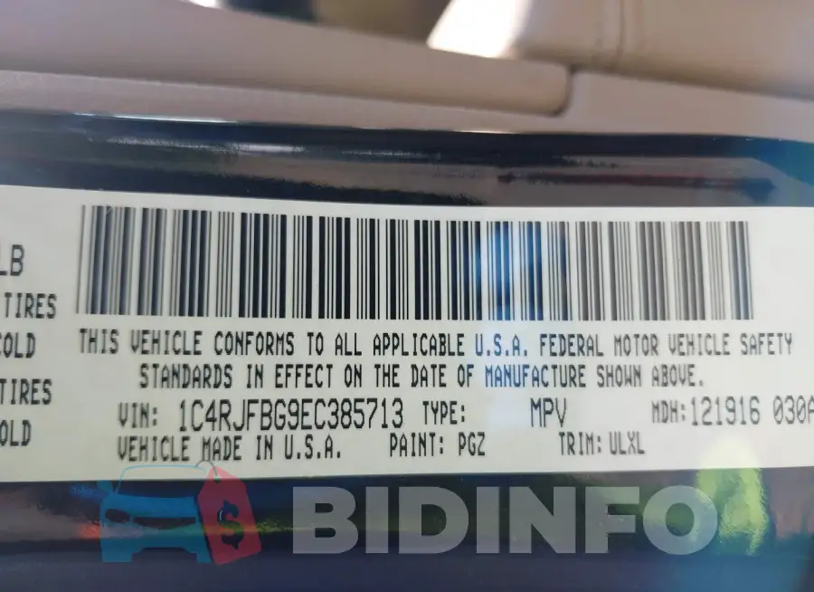 1C4RJFBG9EC385713 Photo# 9
