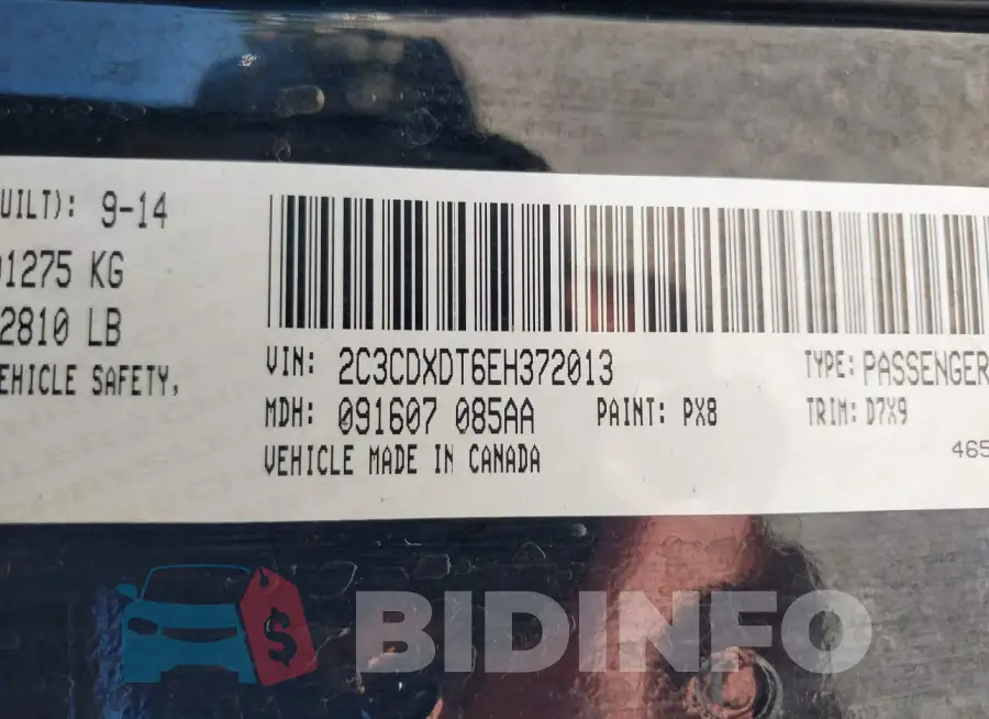 2C3CDXDT6EH372013 Photo# 9