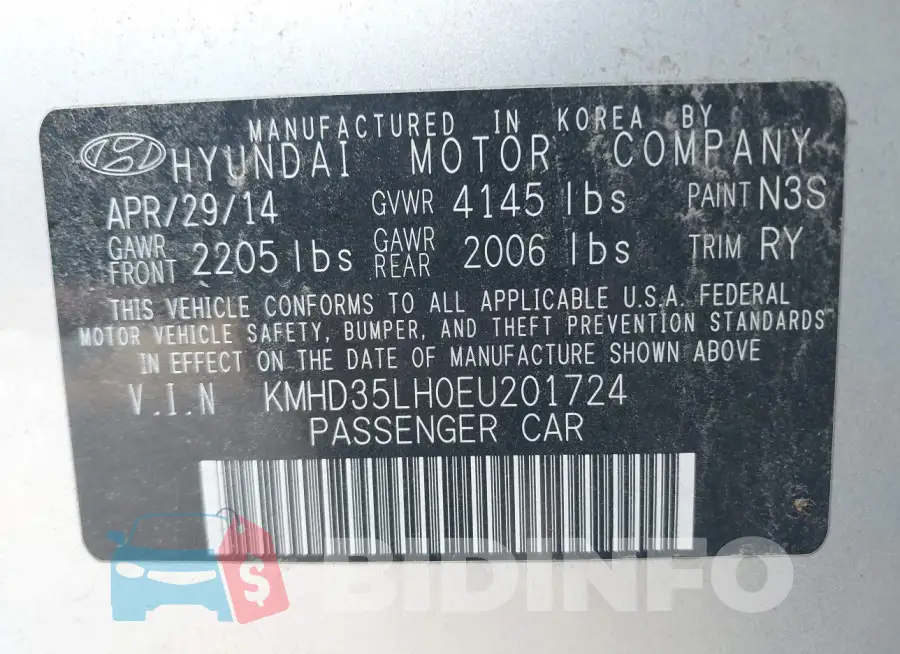 KMHD35LH0EU201724 Photo# 9