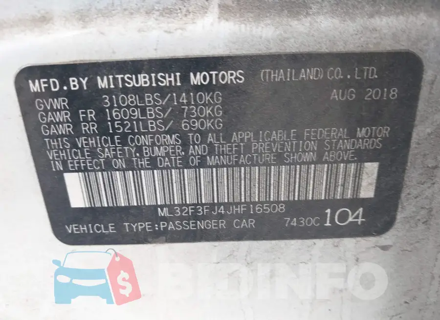 ML32F3FJ4JHF16508 Photo# 9