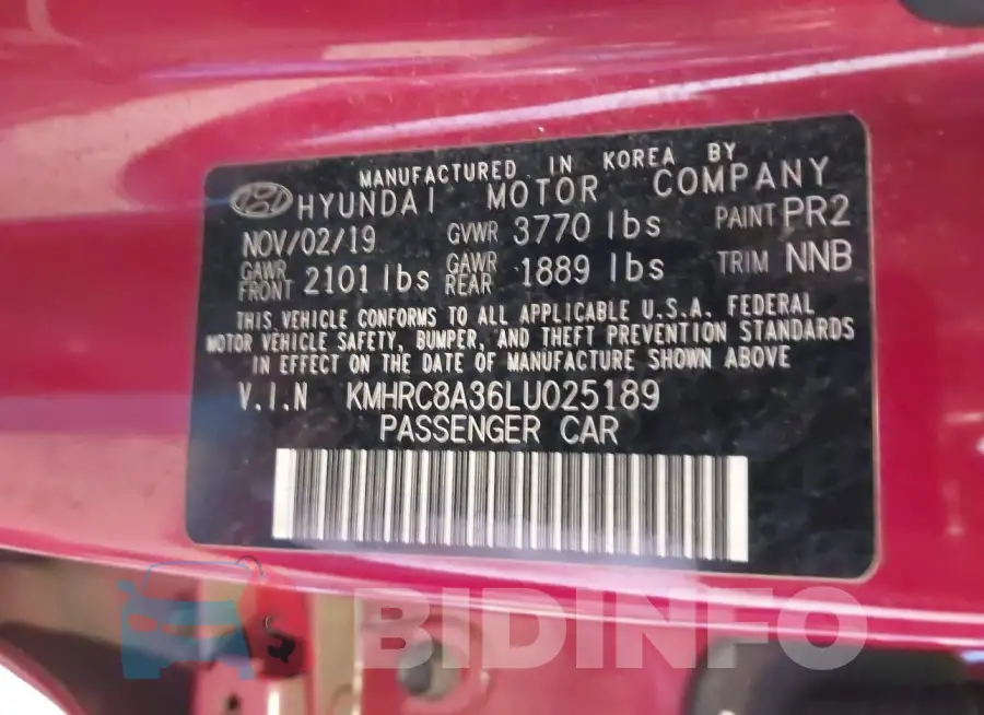 KMHRC8A36LU025189 Photo# 9