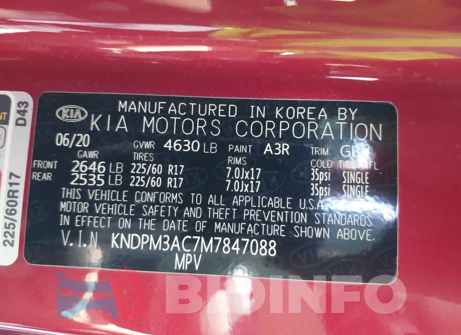 KNDPM3AC7M7847088 Photo# 9