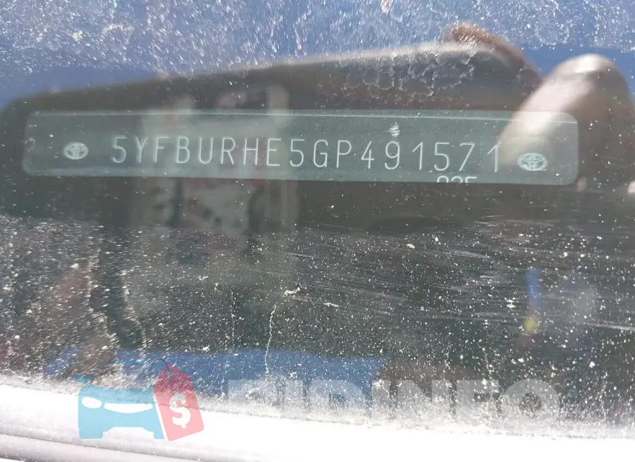 5YFBURHE5GP491571 Photo# 9
