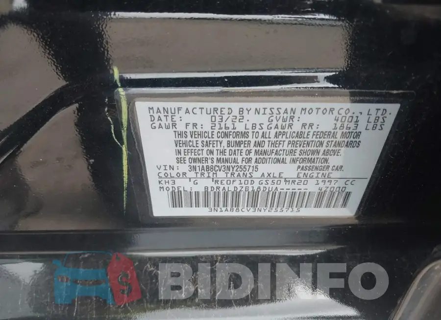 3N1AB8CV3NY255715 Photo# 9