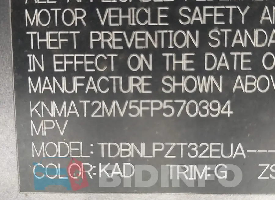 KNMAT2MV5FP570394 Photo# 9
