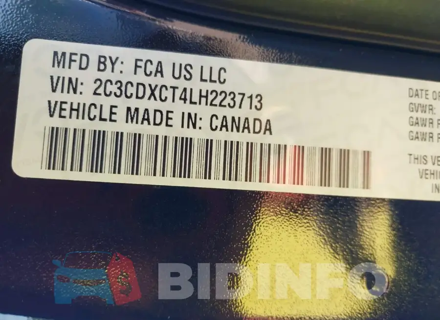 2C3CDXCT4LH223713 Photo# 9