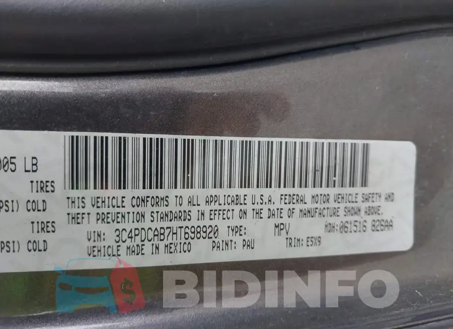 3C4PDCAB7HT698920 Photo# 9