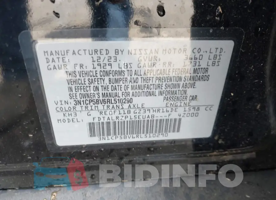 3N1CP5BV6RL510290 Photo# 9