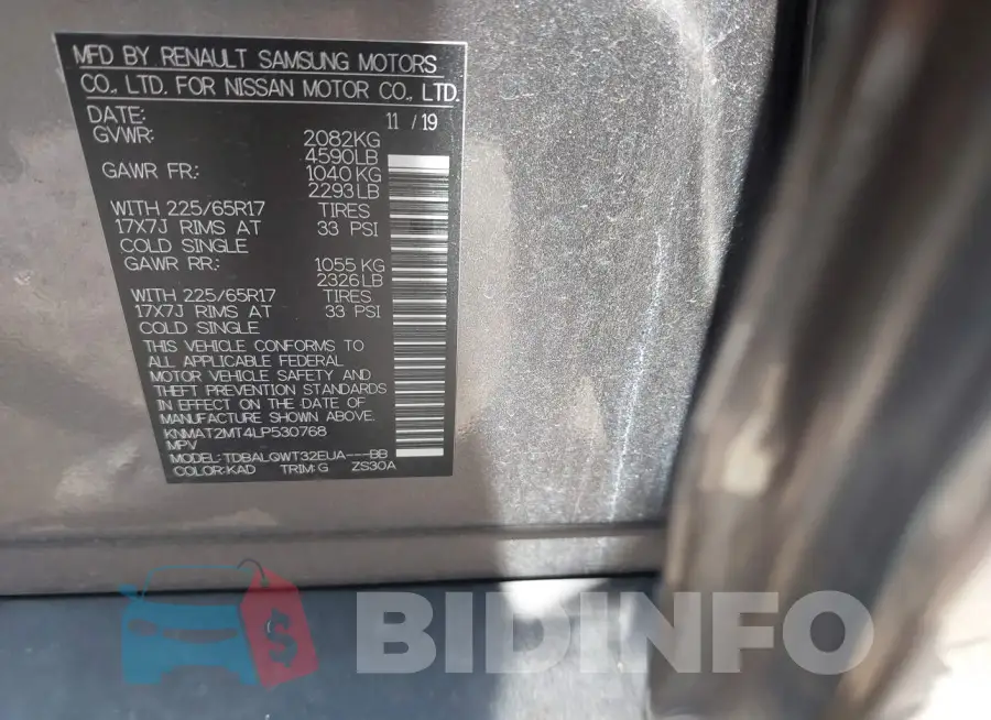 KNMAT2MT4LP530768 Photo# 9