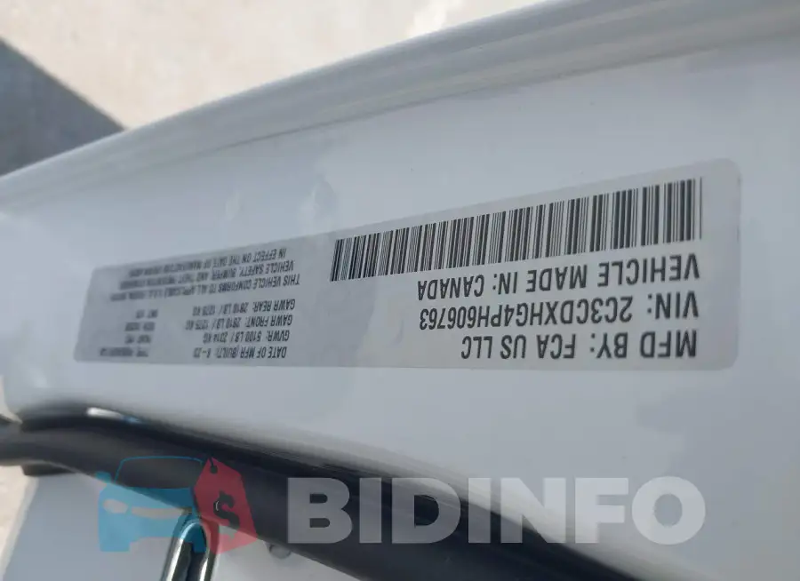 2C3CDXHG4PH606763 Photo# 9