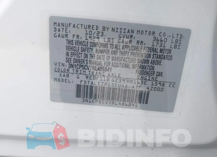 3N1CP5CV7RL486841 Photo# 9