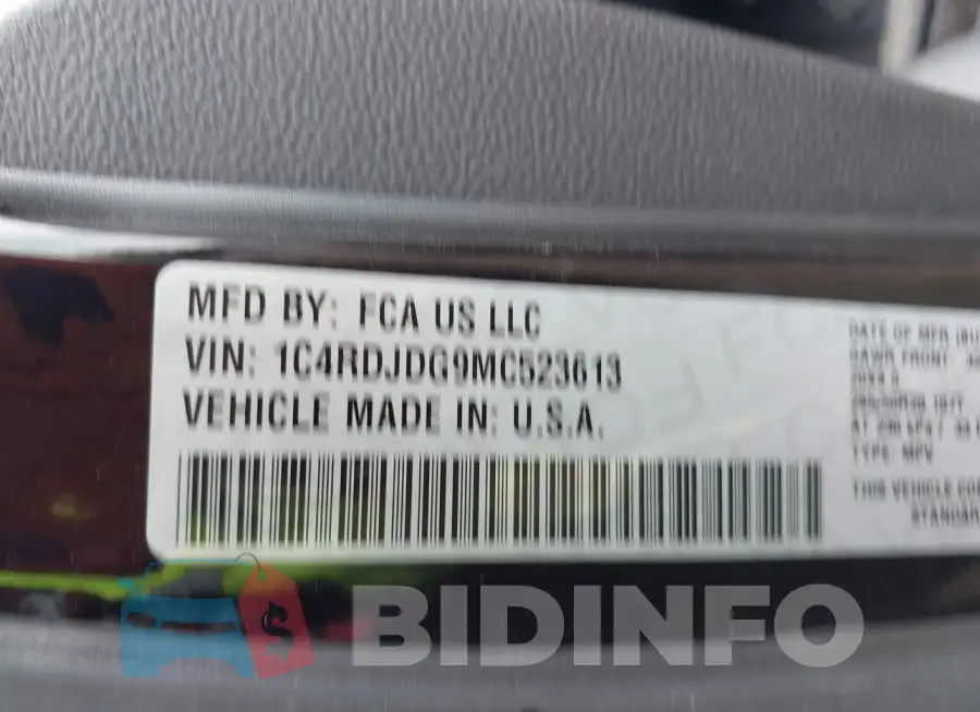 1C4RDJDG9MC523613 Photo# 9