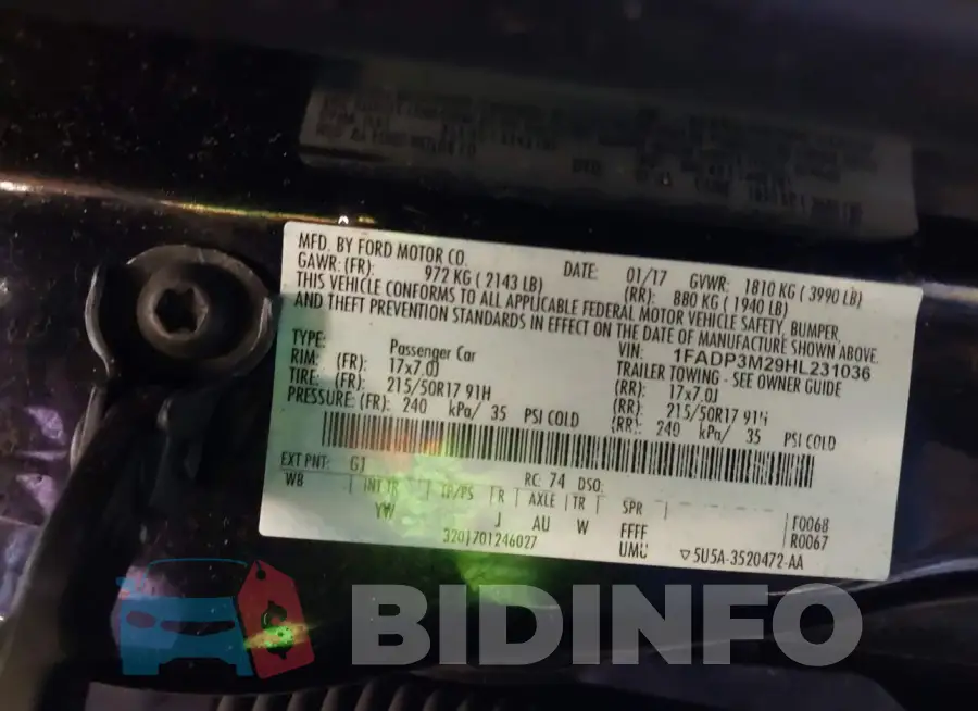 1FADP3M29HL231036 Photo# 9