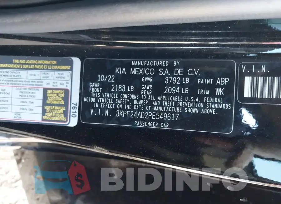 3KPF24AD2PE549617 Photo# 9