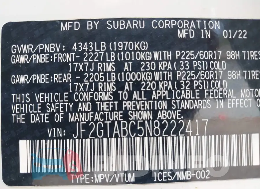JF2GTABC5N8222417 Photo# 9
