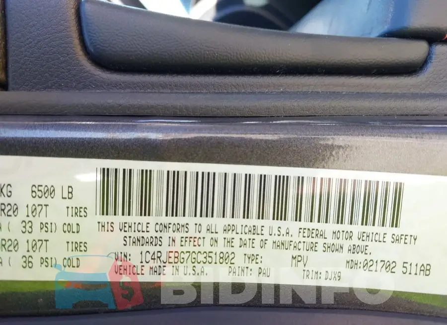 1C4RJEBG7GC351802 Photo# 9