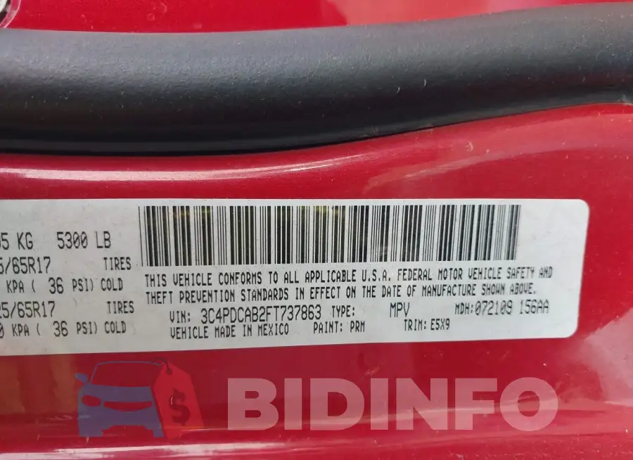 3C4PDCAB2FT737863 Photo# 9