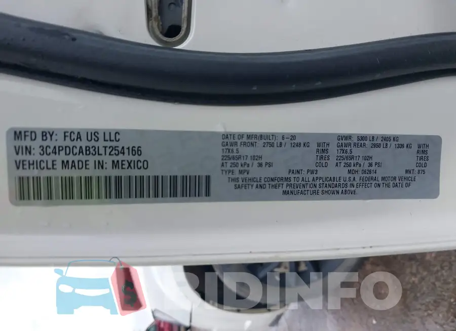3C4PDCAB3LT254166 Photo# 9