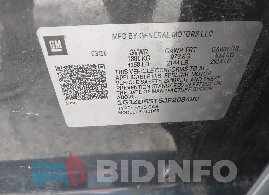 1G1ZD5ST5JF208480 Photo# 9