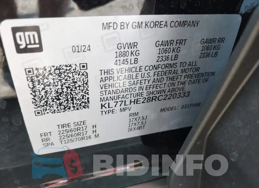 KL77LHE28RC220333 Photo# 9