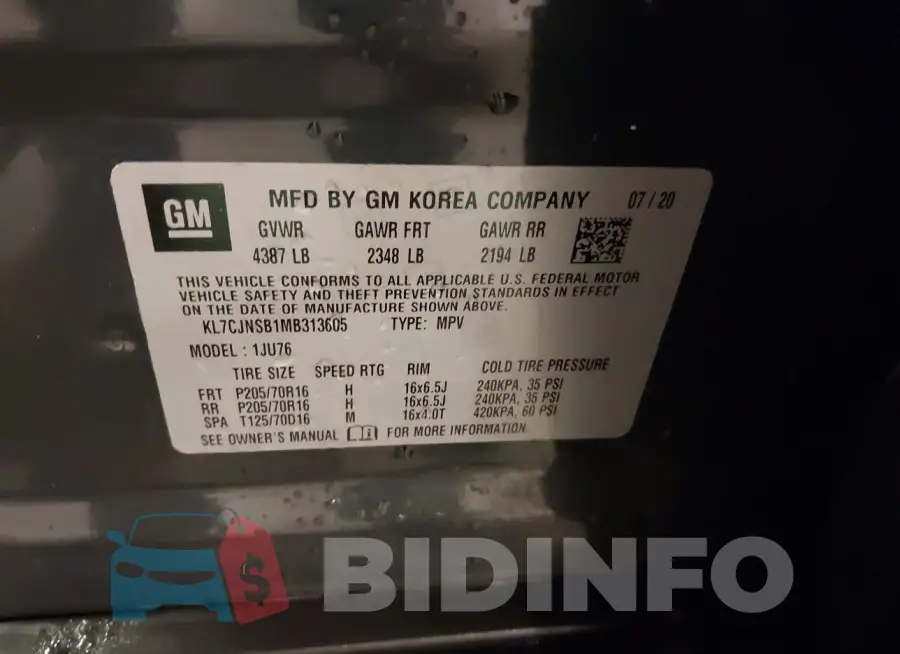 KL7CJNSB1MB313605 Photo# 9