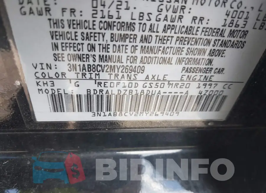 3N1AB8CV2MY269409 Photo# 9