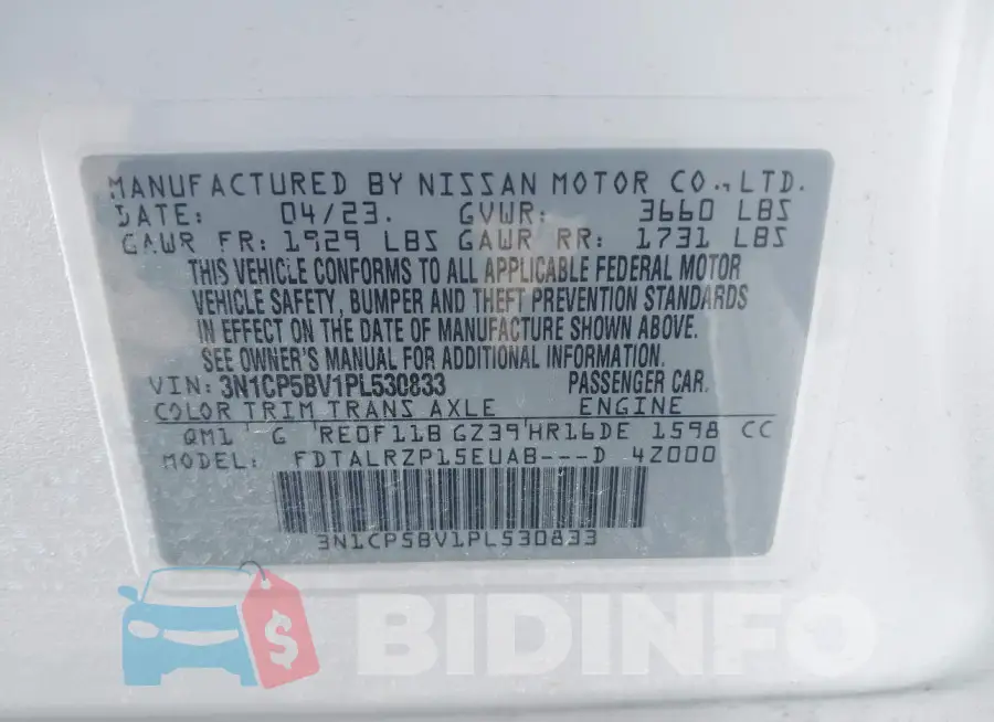 3N1CP5BV1PL530833 Photo# 9