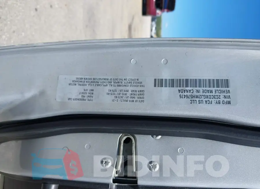 2C3CDXGJ2MH576476 Photo# 9