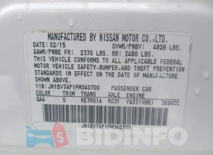 JN1BV7AP1FM340700 Photo# 9