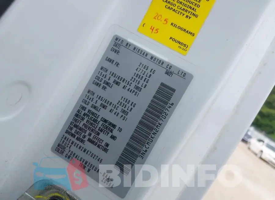 3N6CM0KN2MK702746 Photo# 9