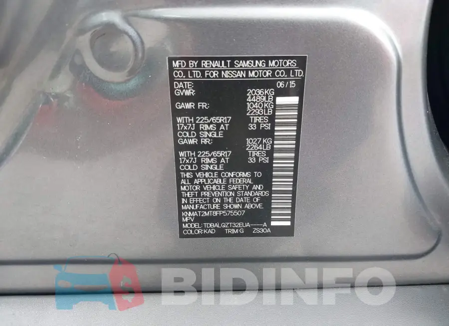KNMAT2MT8FP575507 Photo# 9