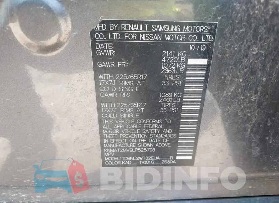 KNMAT2MV9LP525793 Photo# 9
